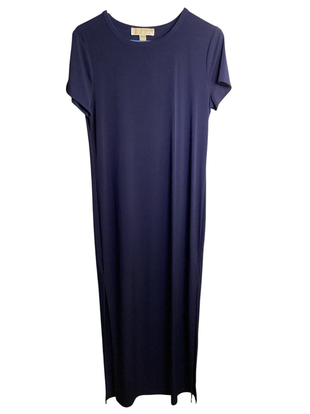 Michael Kors Navy Short-Sleeve Maxi Dress
